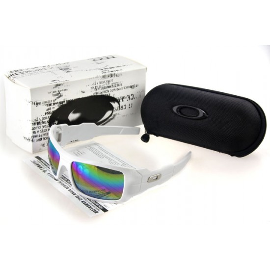 Oakley Antix Sunglass White Frame Cromatic Lens