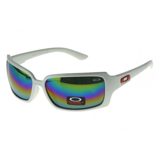 Oakley Asian Fit Sunglass White Frame Colored Lens-Online Style