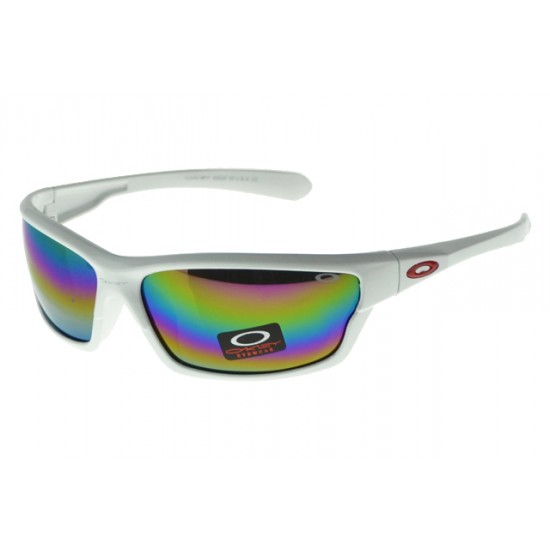 Oakley Asian Fit Sunglass White Frame Colored Lens-Amazing Selection