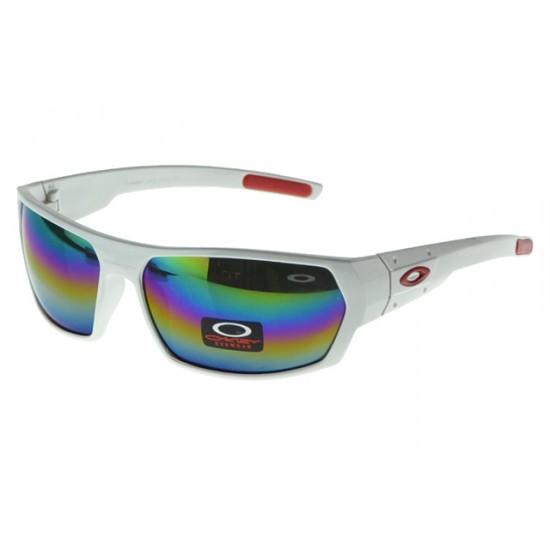 Oakley Asian Fit Sunglass White Frame Colored Lens-Store High Quality