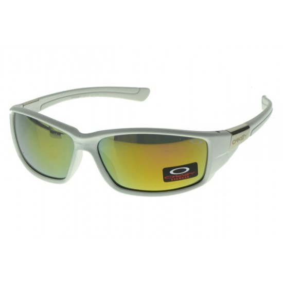 Oakley Asian Fit Sunglass White Frame Yellow Lens-Outlets US Original