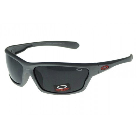 Oakley Asian Fit Sunglass Gray Frame Black Lens-Website Fashion