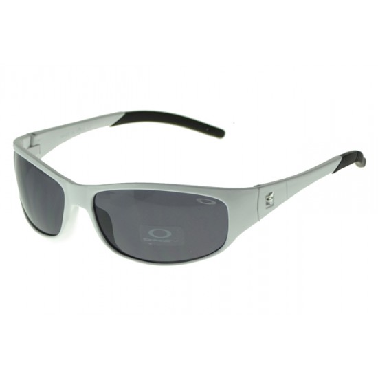 Oakley Asian Fit Sunglass White Frame Gray Lens-Online Here