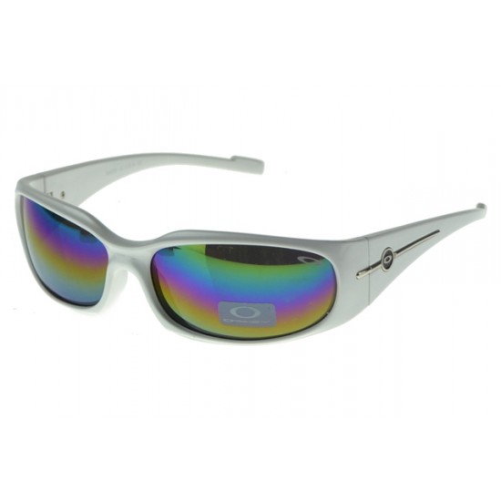 Oakley Asian Fit Sunglass White Frame Colored Lens-Fashionable Design