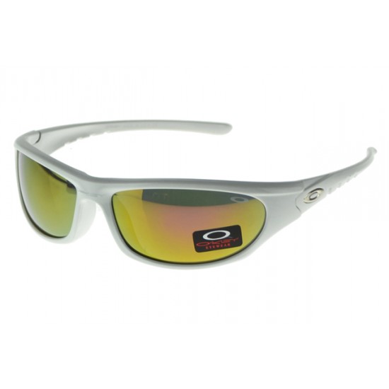 Oakley Asian Fit Sunglass White Frame Yellow Lens-Big Discount On Sale