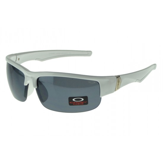 Oakley Asian Fit Sunglass White Frame Gray Lens-Italy