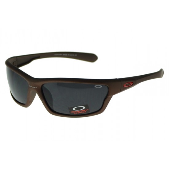 Oakley Asian Fit Sunglass Brown Frame Black Lens-Free Shipping