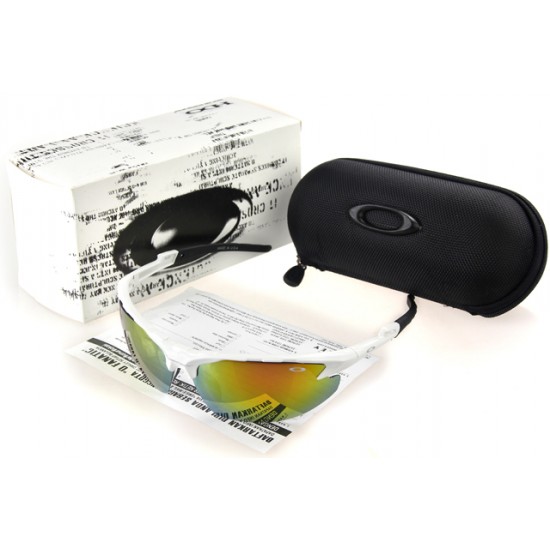 Oakley Commit Sunglass White Frame Yellow Lens-Hot Buy