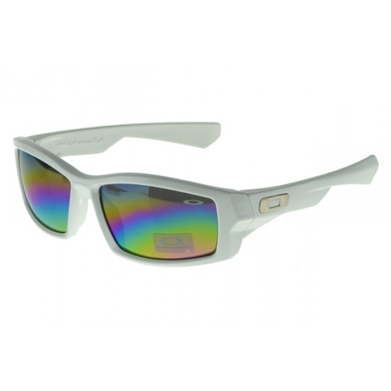 Oakley Crankcase Sunglass White Frame Colored Lens-Low Price