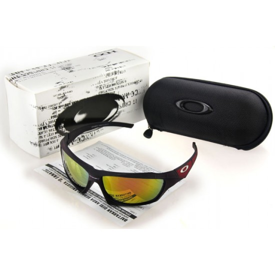 Oakley Flak Jacket Sunglass Black Frame Brown Lens