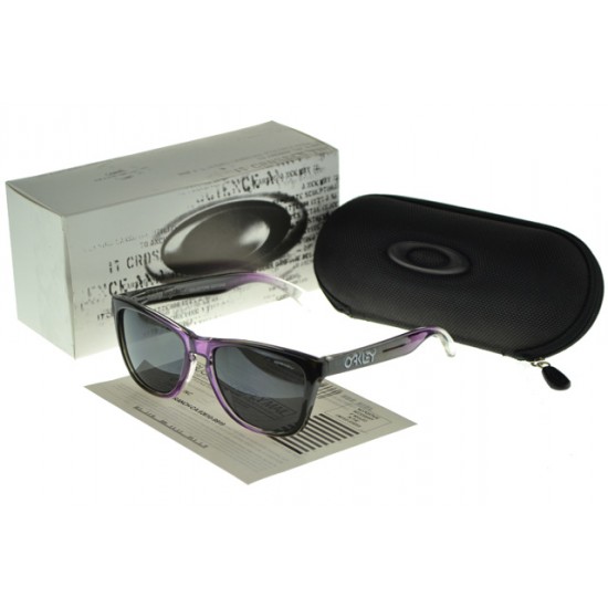 Oakley Frogskin Sunglass purple Frame black Lens-More Fashionable