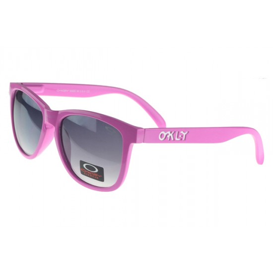 Oakley Frogskin Sunglass Pink Frame Black Lens-Authentic Quality