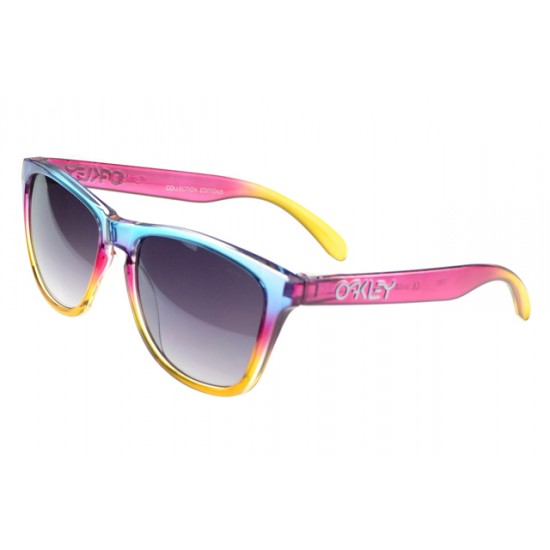 Oakley Frogskin Sunglass Pink Frame Purple Lens-Factory Outlet