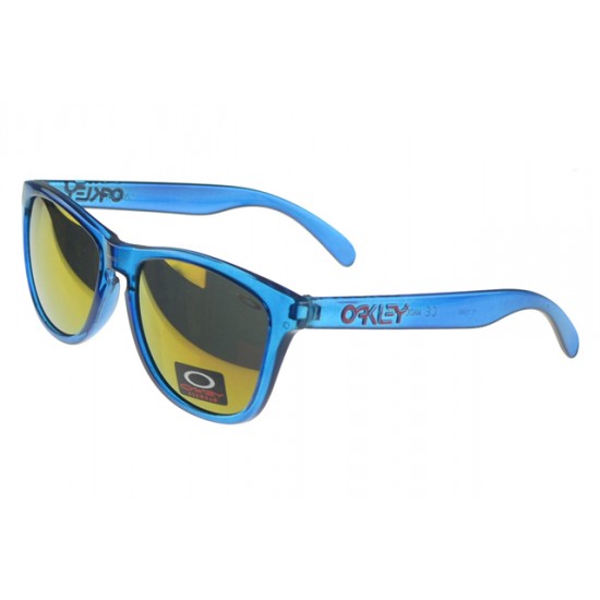 Oakley Frogskin Sunglass Blue Frame Gold Lens-Attractive Design