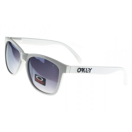 Oakley Frogskin Sunglass White Frame Black Lens-Hot Sale Online