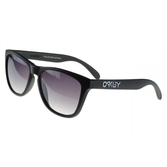 Oakley Frogskin Sunglass Black Frame Purple Lens-UK Online