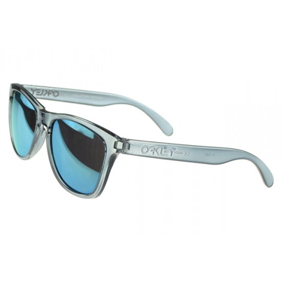 Oakley Frogskin Sunglass Silver Frame Blue Lens-Blue Discount