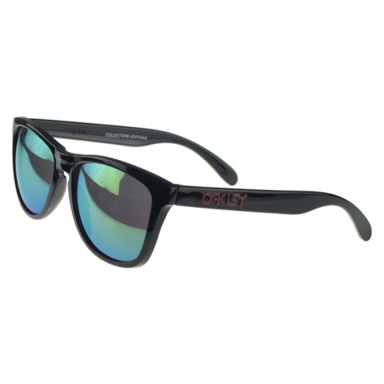 Oakley Frogskin Sunglass Black Frame Blue Lens-Australia