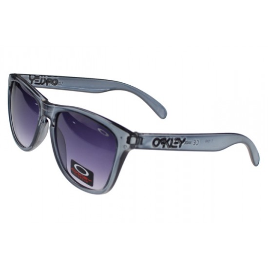 Oakley Frogskin Sunglass Silver Frame Purple Lens-Huge Discount