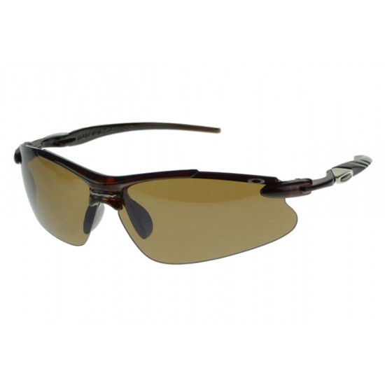 Oakley Half Jacket Sunglass Black Frame Brown Lens