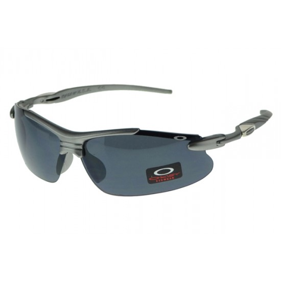 Oakley Half Jacket Sunglass Silver Frame Gray Lens-Free Shipping