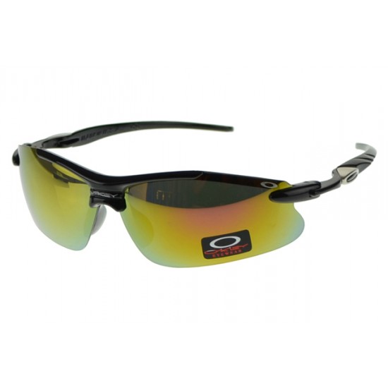 Oakley Half Jacket Sunglass Silver Frame Gold Lens