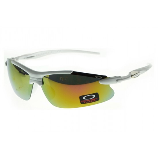 Oakley Half Jacket Sunglass White Frame Gold Lens