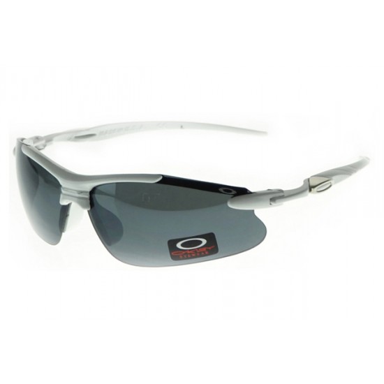 Oakley Half Jacket Sunglass Silver Frame Gray Lens-Outlet