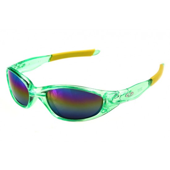 Oakley Juliet Sunglass Yellow Cyan Frame Chromatic Lens