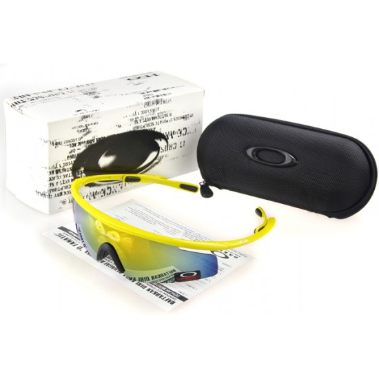 Oakley M Frame Sunglass Yellow Frame Yellow Lens