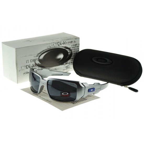 Oakley Oil Rig Sunglasse silver Frame blue Lens-Wholesale Price