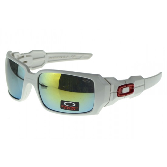 Oakley Oil Rig Sunglass White Frame Colored Lens-Street Style