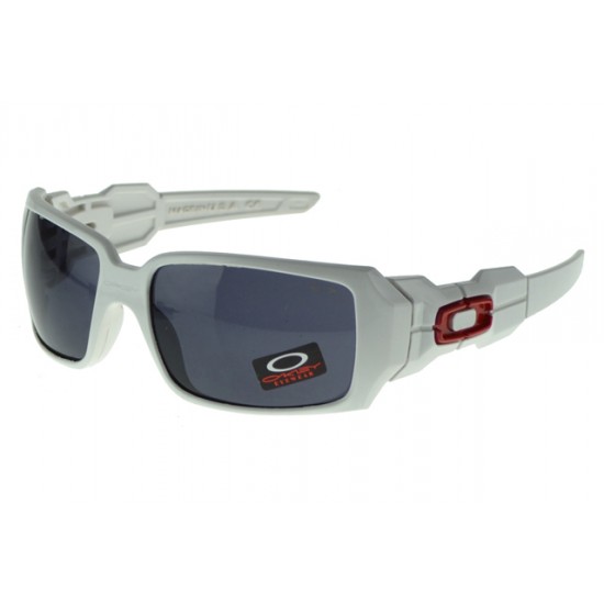 Oakley Oil Rig Sunglass White Frame Gray Lens-Prestigious