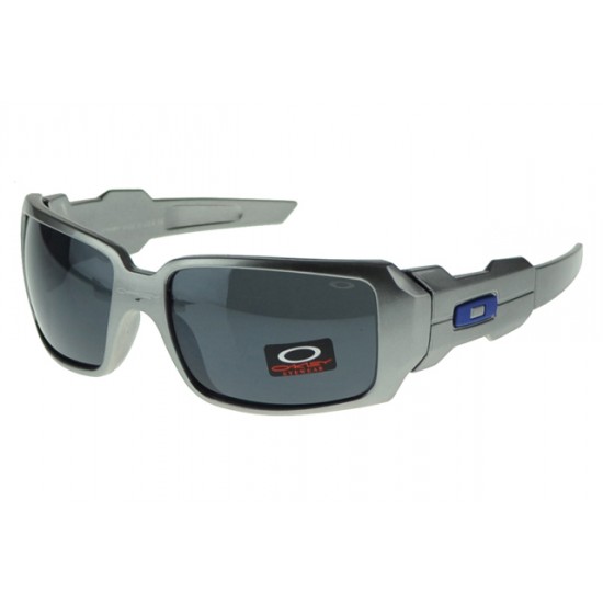 Oakley Oil Rig Sunglass Gray Frame Black Lens-Quality Design