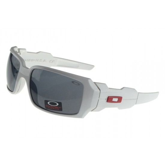 Oakley Oil Rig Sunglass White Frame Gray Lens-Attractive Design