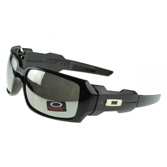Oakley Oil Rig Sunglass Black Frame Silver Lens-Top Brands