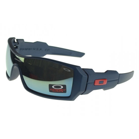 Oakley Oil Rig Sunglass Blue Frame Colored Lens-Open Store