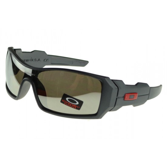 Oakley Oil Rig Sunglass Black Frame Gray Lens-Largest Collection