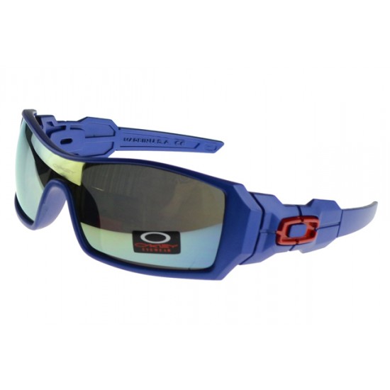 Oakley Oil Rig Sunglass Blue Frame Colored Lens-Enjoy Discount