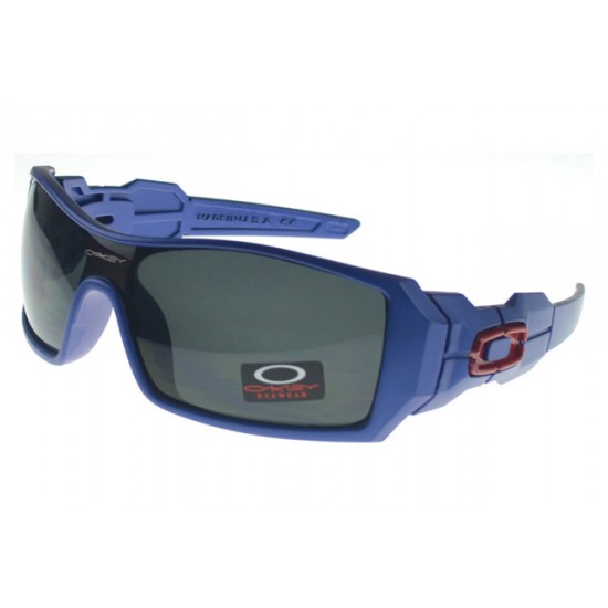 Oakley Oil Rig Sunglass Blue Frame Gray Lens-Fast Delivery