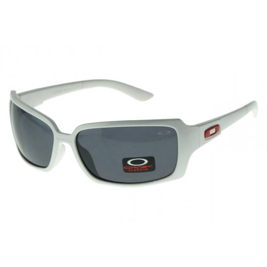 Oakley Polarized Sunglass White Frame Gray Lens-Recognized Brands
