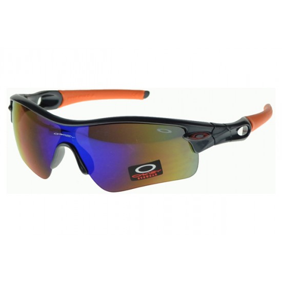 Oakley Radar Range Sunglass Black Frame Purple Lens-Street Style