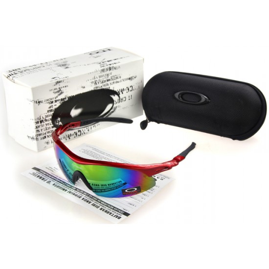 Oakley Radar Range Sunglass Black Crimson Frame Cromatic Lens