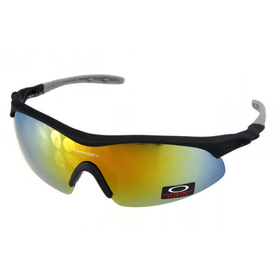 Oakley Radar Range Sunglass Black Gray Frame Gold Lens