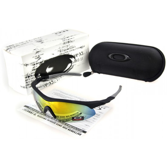 Oakley Radar Range Sunglass Black Gray Frame Yellow Lens