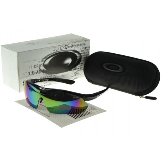 Oakley Sports Sunglass black Frame multicolor Lens-Online Store
