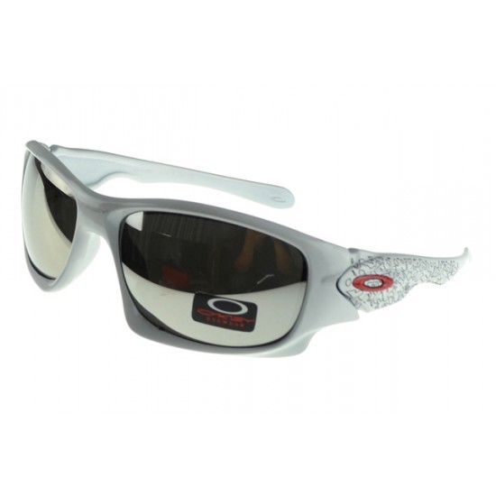 Oakley Asian Fit Sunglass white Frame black Lens-Cheap