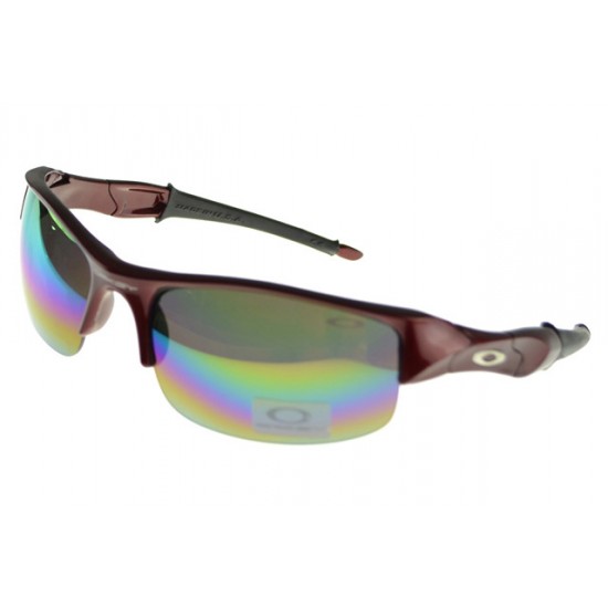 Oakley Flak Jacket Sunglass brown Frame multicolor Lens-The Collection