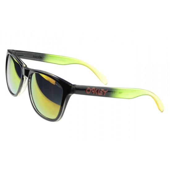 Oakley Frogskin Sunglass green black Frame yellow Lens