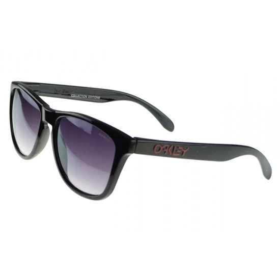 Oakley Frogskin Sunglass black Frame purple Lens-Cheap